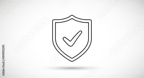 Shield with check mark icon representing security and safety.