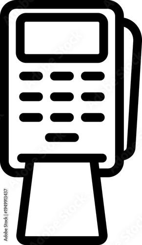 Payment Terminal POS Line Icon