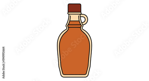 Maple Syrup Line art vector digital abstract colorful