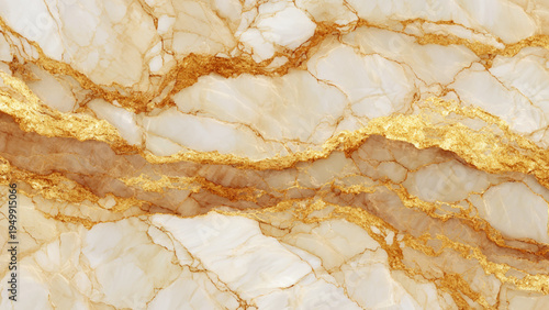 Luxurious white marble texture with gold veins pattern for design and decoration purposes
