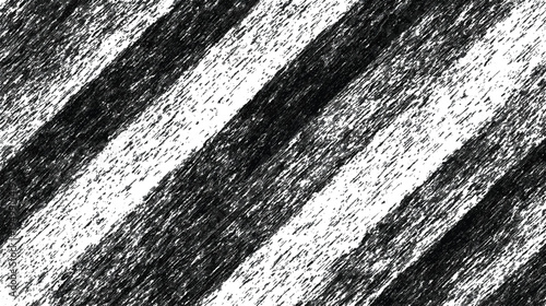 Black and white diagonal striped texture with rough sketchy lines and shading effect