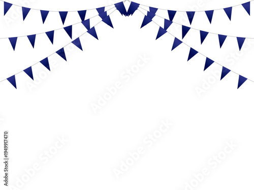 ガーランド三角ひも、曲線、m14紺F1