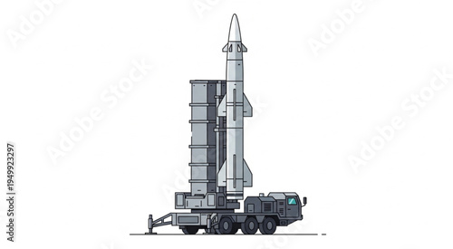 S-300 Missile System - Advanced Air Defense on Mobile Launcher.