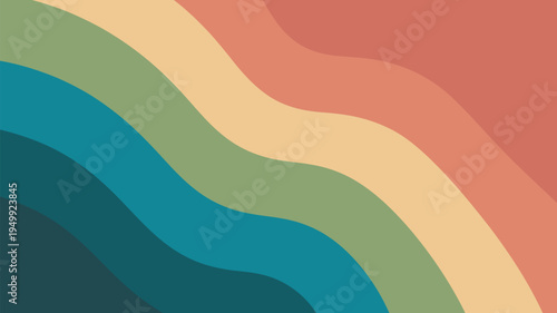A vibrant abstract illustration featuring wavy lines in a variety of bright colors and shades.