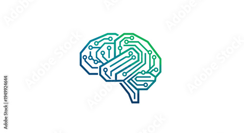 Brain Circuitry Neural Network Illustration.