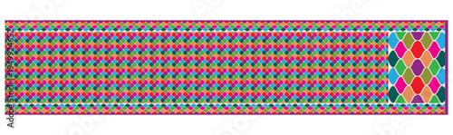 Vibrant Geometric Diamond Pattern