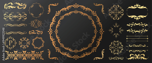 Fashionable frame. Design template. A set of gorgeous foreheads.
