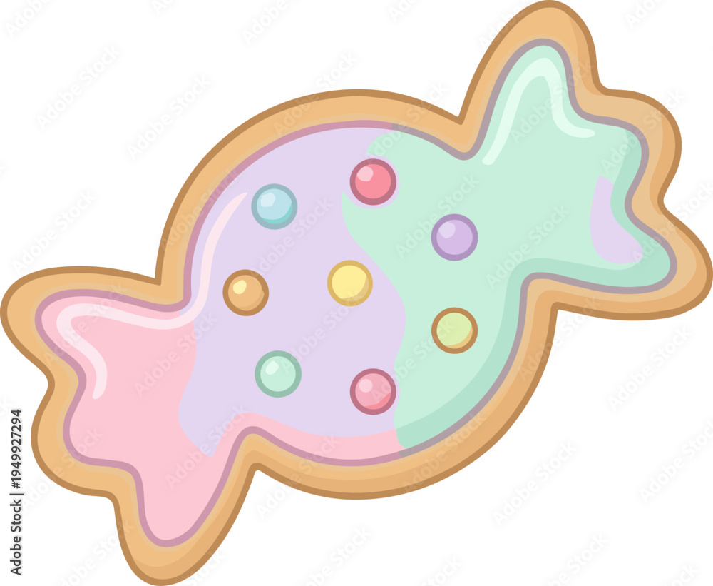 Obraz premium Dessert flat Illustration