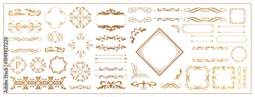 Fashionable frame. Design template. A set of gorgeous foreheads.
