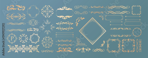 Fashionable frame. Design template. A set of gorgeous foreheads.
