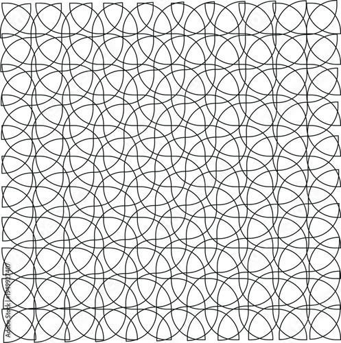 Modern Circle Pattern Texture – Editable Line Art Background for Graphic Design