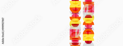 Billede på lærred Abstract graphic design features repeated decode text