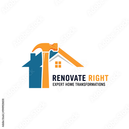 Home Renovation Expert Service Logo Design.