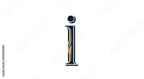 Large letter i with dot.