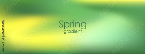 Fresh background with a soft mesh gradients in green and yellow spring tones