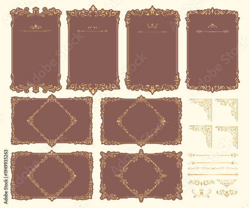 アンティーク　ビンテージ　フレーム飾り枠