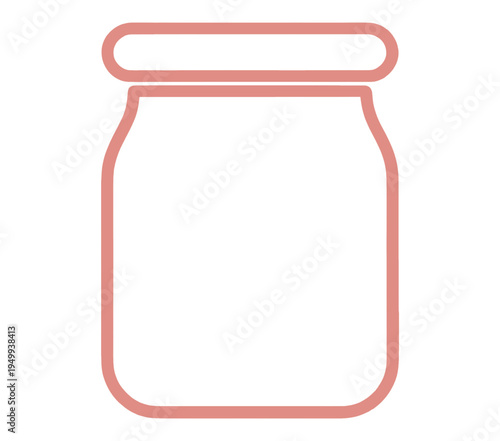 Jar Outline Line Icon