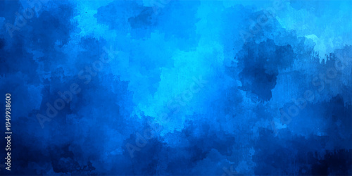 Vector Abstract blue sky paints clouds create depth with fluid form, boundless celestial canvas and soft hues intermingle and tranquil and vibrant scene offers serenity 