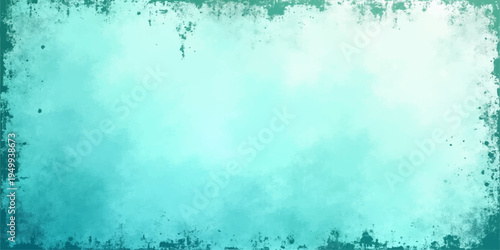 Vector Azure blank textured canvas ideal for design projects and artistic endeavors, evoking calm and abstract with a beautiful border