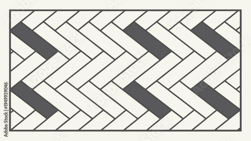 A minimalist vector graphic illustration of a herringbone pattern design