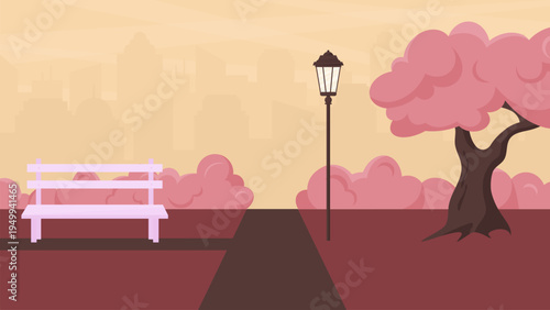 city park illustration