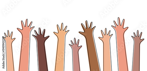 mani, persone, colore della pelle, etnie, solidarietà, comunità, etnie, popoli