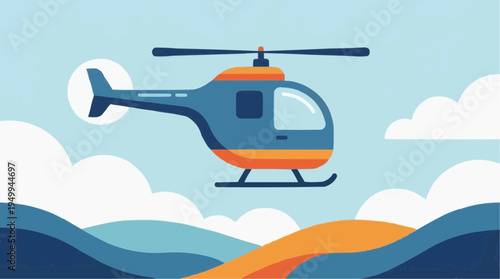 helicopter in the sky