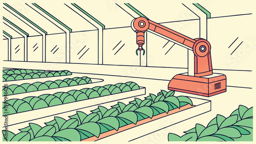 Future Green Technology and Smart AI Robotics for Sustainable Environment Illustration