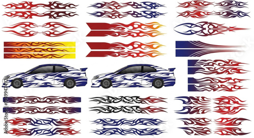 Collection of Car Decals and Vehicle Graphics Designs.