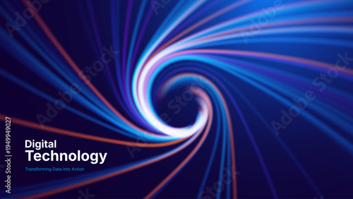 Cyber Data Highway Featuring Fiber Optic Cables and AI-Driven Particle Networks. Fast Internet and Cloud Computing Technology for Business Applications.