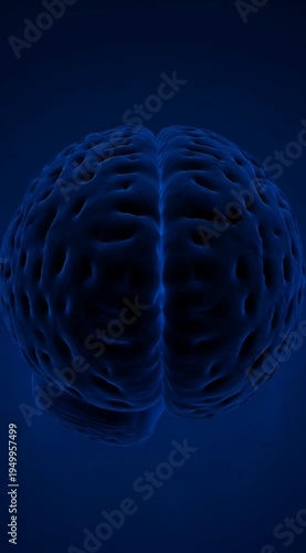 Time Lapse Visualization of Healthy Brain Gradually Deteriorating With Spreading Dark Patches