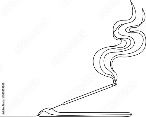 Smoldering cigarette on an ashtray