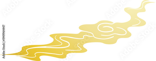 Chinese retro gold auspicious cloud decorative pattern