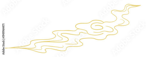 Chinese retro gold auspicious cloud decorative pattern