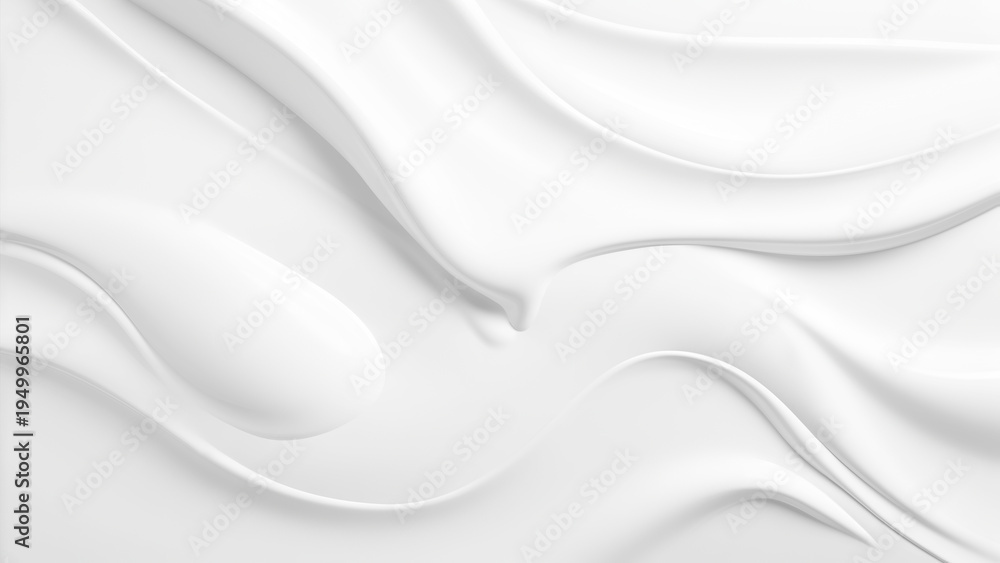Obraz premium Cream Texture Displayed on a White Background