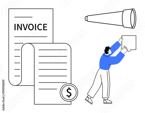 Invoice management. Invoice as a financial document, key to planning and transactions. Invoice tools organization and efficiency. For business, accounting, finance, operations, organization