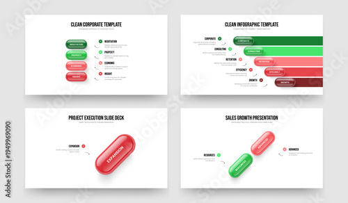 Product Insight 4 5 1 2 Element Diagram Slideshow Design Collection. Service Plan Four Five One Two Step Infographic Frame Template Vector Illustration Bundle.