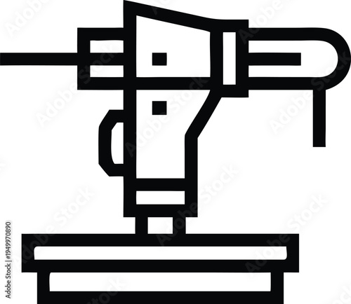 Automated Precision Cutting Machine Tool with Stable Base for Manufacturing