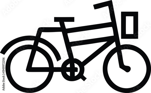 Classic bicycle for eco friendly urban commuting and leisurely outdoor recreational activities