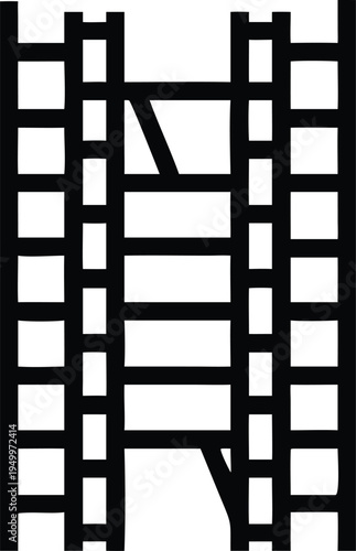 Classic movie film strip reel symbolizing cinematography and the art of filmmaking
