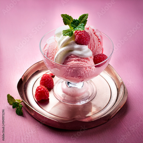 Raspberry dessert