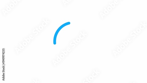 Loading circle animation, Animation spinning load icon with alpha layer transparent background, waiting for download.	