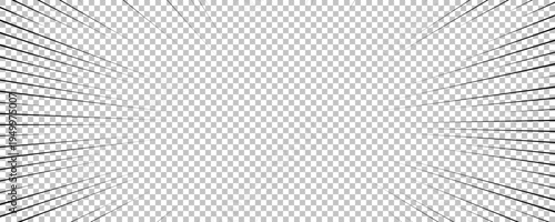 Black comic book transparent background