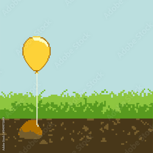 Pixel Art Mental Health Scenes and Emotional Growth Metaphors