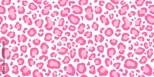 Leopard print, pink luxury Seamless Pattern