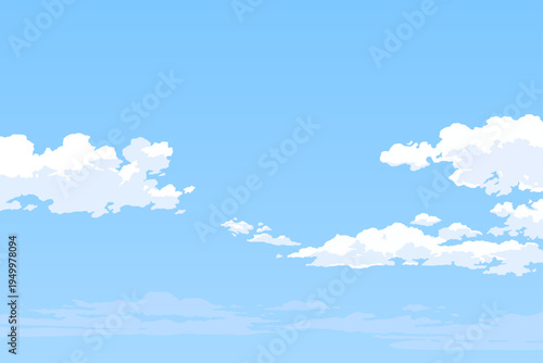 soft blue sky and cloud landscape view background