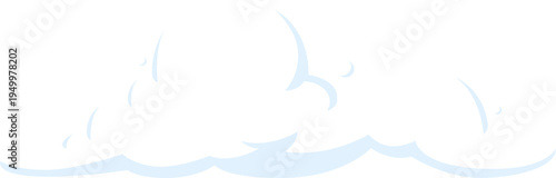 white blue cloud snow fluffy illustration