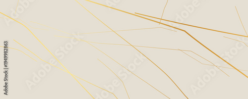 Gold Kintsugi crack pattern on whitish background