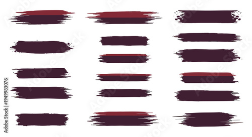 Collection of red and black lipstick.