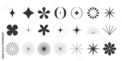Abstract geometric shapes collection vector elements